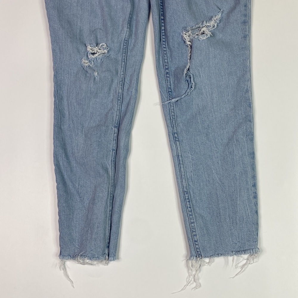 Calvin Klein Jeans High Rise Raw Hem Skinny Distressed Jeans Size 32 - Picture 4 of 14